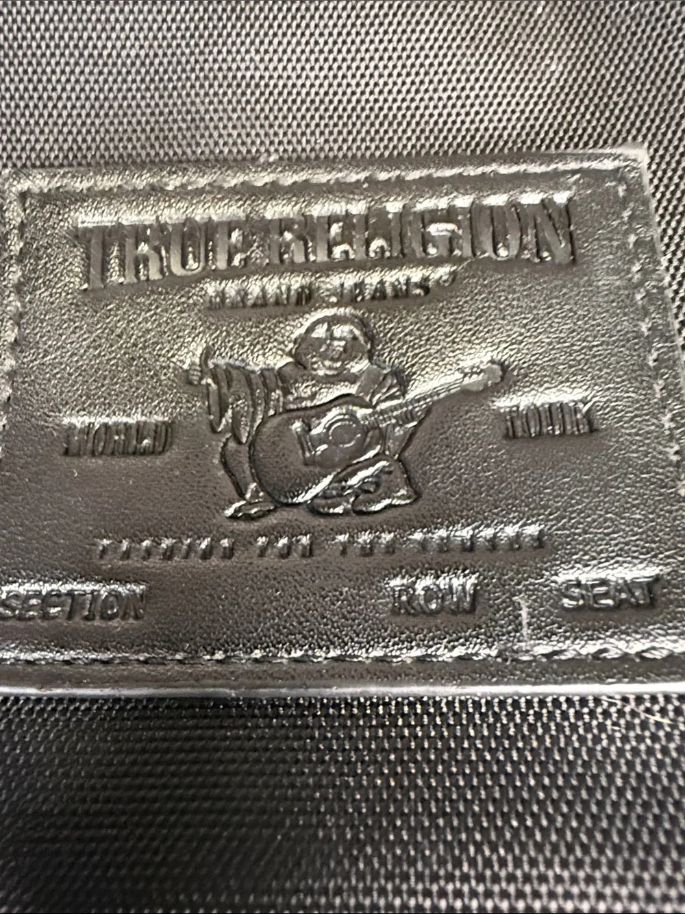 True Religion Black Sling Belt Bag